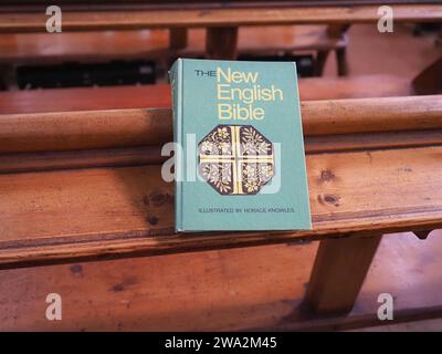 STONEHAVEN, UK - SEPTEMBER 14, 2023: The New English Bible Illustrated By Horace Knowles Stock Photo
