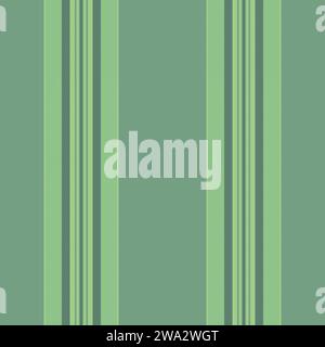 Silky texture vertical vector, scrapbook seamless lines fabric. Dining room stripe textile pattern background in pastel and green color. Stock Vector