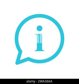 Information icon symbol. From blue icon set. Stock Vector