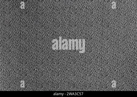 gray shiny crepe weave fabric, close up macro, shows weave and fiber detail, neutral color background Stock Photo