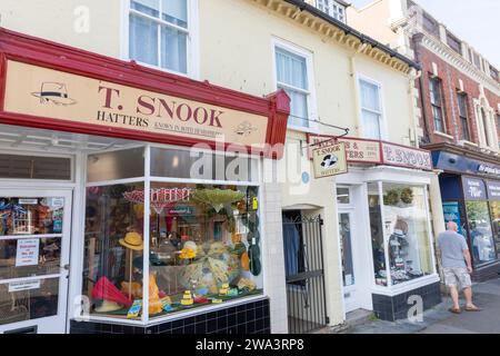 Bridport Dorset, T Snook hatters hattery shop in the town centre, England,UK,2023 Stock Photo