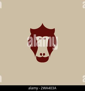 Monkey Baboon Logo. Monkey Icon vector Illustration Stock Vector