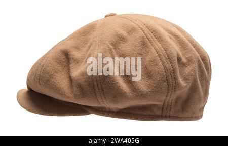 Golf Hat Side View Cut Out on White. Stock Photo