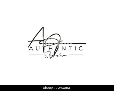 AO Signature Logo Template Vector Stock Vector Image & Art - Alamy