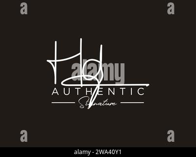 HD Signature Logo Template Vector. Stock Vector