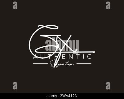 GX Signature Logo Template Vector Stock Vector Image & Art - Alamy