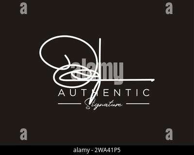 OL Signature Logo Template Vector. Stock Vector