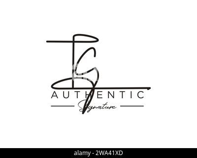 TC Signature Logo Template Vector. Stock Vector