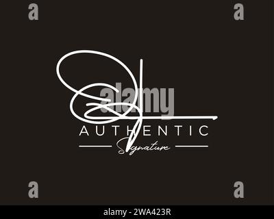 QL Signature Logo Template Vector. Stock Vector