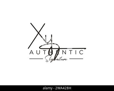 XY Signature Logo Template Vector. Stock Vector