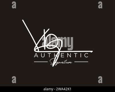 VB Signature Logo Template Vector Stock Vector Image & Art - Alamy