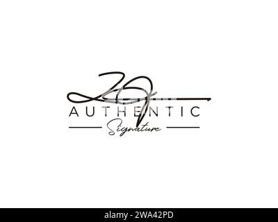 ZO Signature Logo Template Vector. Stock Vector