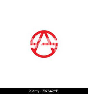 SA Logo Identity. Letter AS Logo Stock Vector