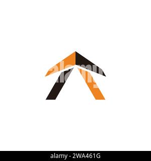 airplane simple fly symbol logo vector Stock Vector