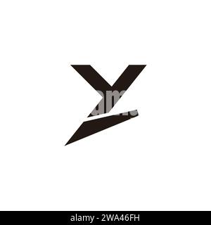 letter y fast motion arrow logo vector Stock Vector