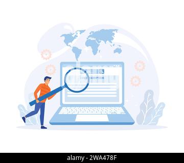 Unemployment person. flat vector modern illustration Stock Vector