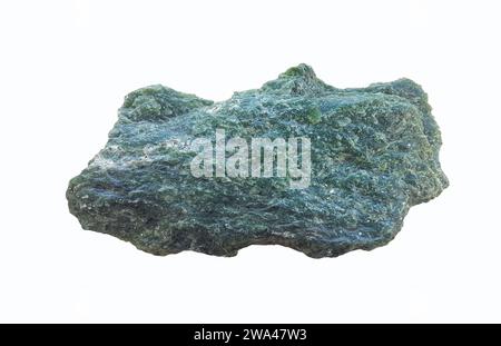 Nephrite Specimen, Variety of Amphibole Minerals. Stock Photo