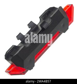 Bycycle rear lamp isolated on white background Stock Photo
