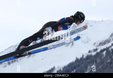 Oberstdorf Germany 01st Jan 2024 Nordic Skiing Ski Jumping World   Oberstdorf Germany 01st Jan 2024 Nordic Skiingski Jumping World Cup Large Hill Women Qualification Juliane Seyfahrt From Germany In Action Credit Karl Josef Hildenbranddpaalamy Live News 2wa4ec3 