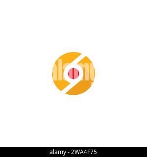 Dot Spot Focus Logo. Letter S Icon Vector Stock Vector