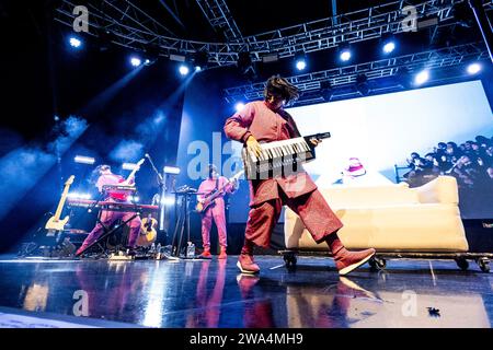 Milan, Italy. 21st Nov, 2023. Oliver Tree is performing at Fabrique Milan in Milan, Italy, on November 21, 2023. (Photo by Roberto Finizio/NurPhoto)0 Credit: NurPhoto SRL/Alamy Live News Stock Photo