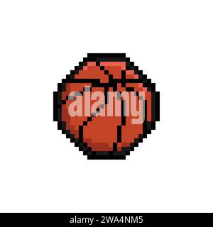 Basketball sport pixel art design vector Stock Vector