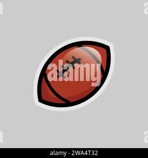 American football sport sticker vector design Stock Vector