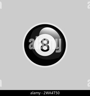 Billiard sport sticker vector design Stock Vector