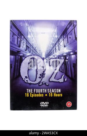 OZ TV Show, Fourth season DVD. Isolated on white background with clipping path. Lahti, Finland. December 17, 2023. Stock Photo