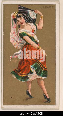 Jarabe, from National Dances (N225, Type 1) issued by Kinney Bros. 1963 by Kinney Brothers Tobacco Company Stock Photo