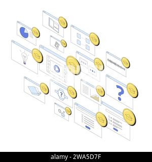 Gamification technology in learning and education. LMS. Incrise engagment and motivation in online course. Incorporating entertainment game elements i Stock Vector