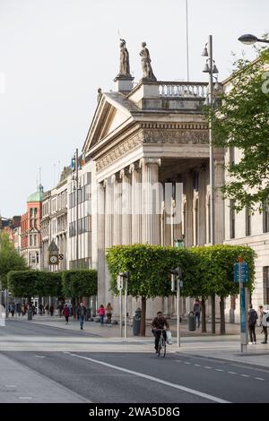 Ireland, Dublin, the General Post Office building on O'Connel Street. Stock Photo