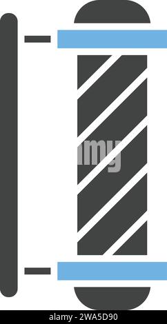 Barber Pole icon vector image. Stock Vector