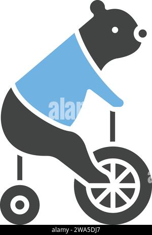 Bear Performing icon vector image. Stock Vector