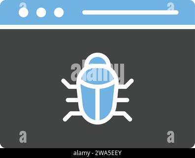 Bug Fixing icon vector image. Stock Vector