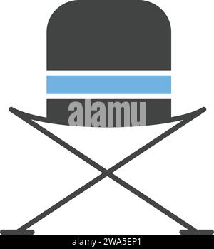 Camping Chair icon vector image. Stock Vector