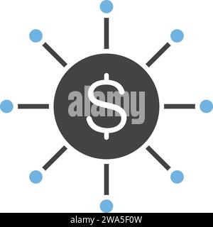 Cash Distribution icon vector image. Stock Vector