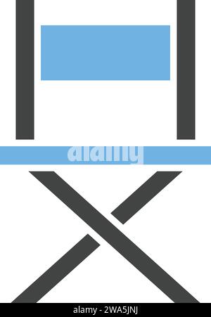 Director Chair icon vector image. Stock Vector