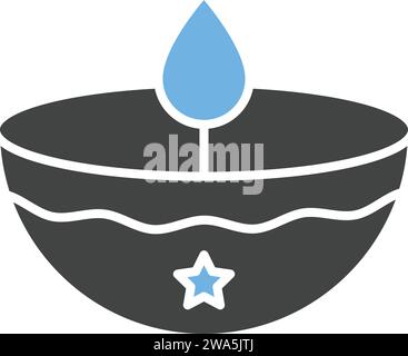 Diya Lamp icon vector image. Stock Vector