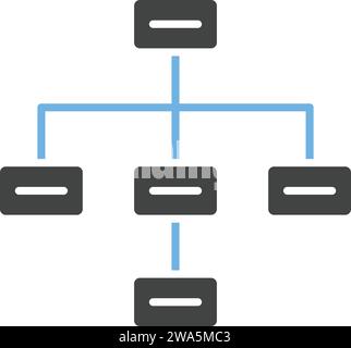 Draw Hierarchy icon vector image. Stock Vector