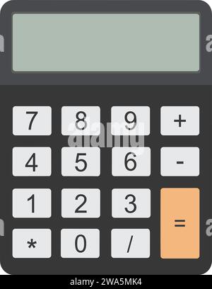 Calculator Vector | Office calculator with color Stock Vector