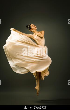 Ballet dancer with beautiful poses, Asian dancers dancing ballet