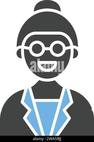 Vector image teacher icon on white background Stock Vector Image & Art ...