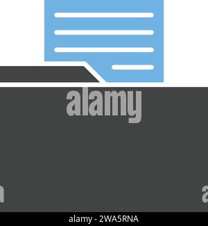 File in Folder icon vector image. Stock Vector