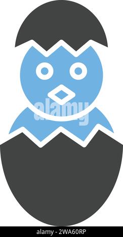 Hatched Egg icon vector image. Stock Vector