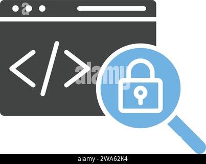 Insecure Code icon vector image. Stock Vector