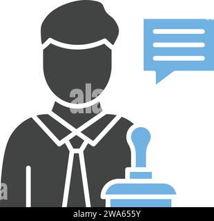 Legal Advisor icon vector image. Stock Vector
