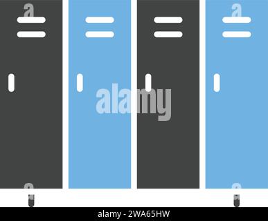 Lockers icon vector image. Stock Vector