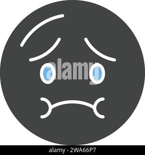 Nauseated Face icon vector image. Stock Vector