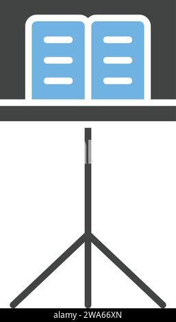 Music Stand icon vector image. Stock Vector